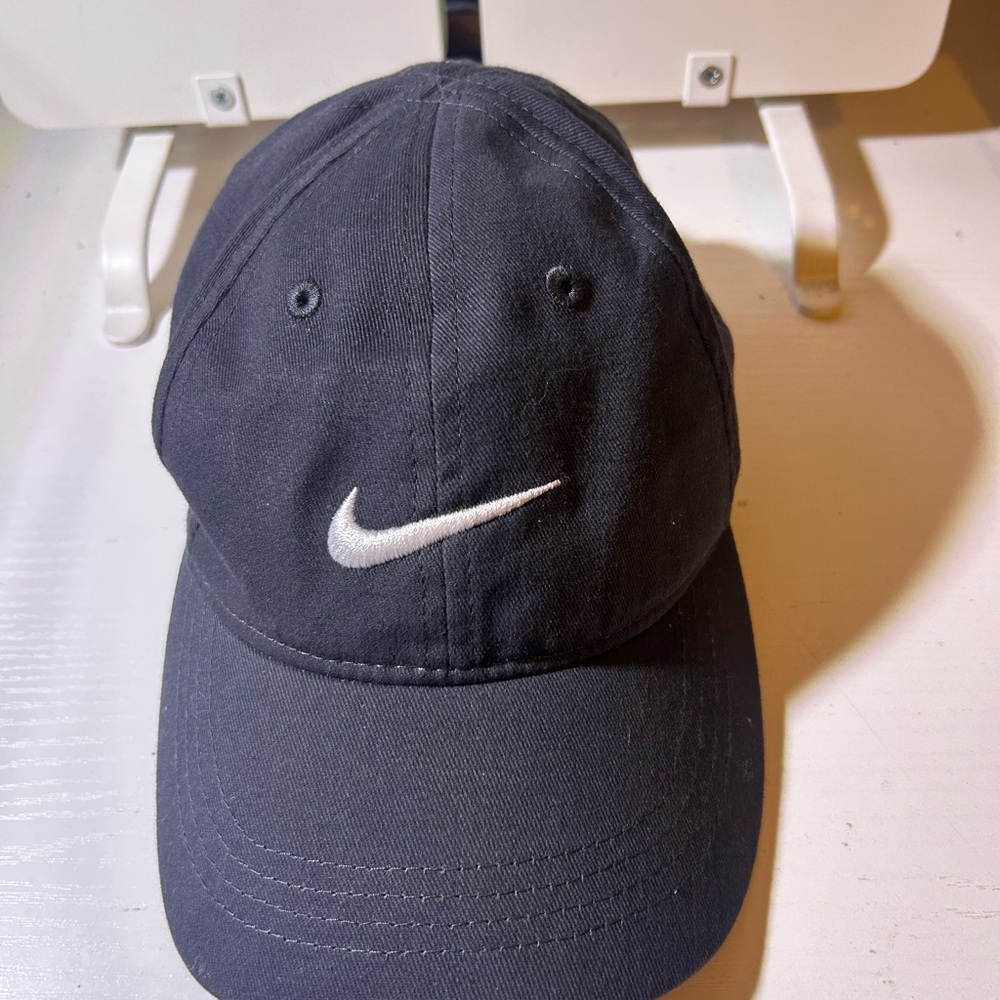 Nike Dark Gray Cap with White Swoosh